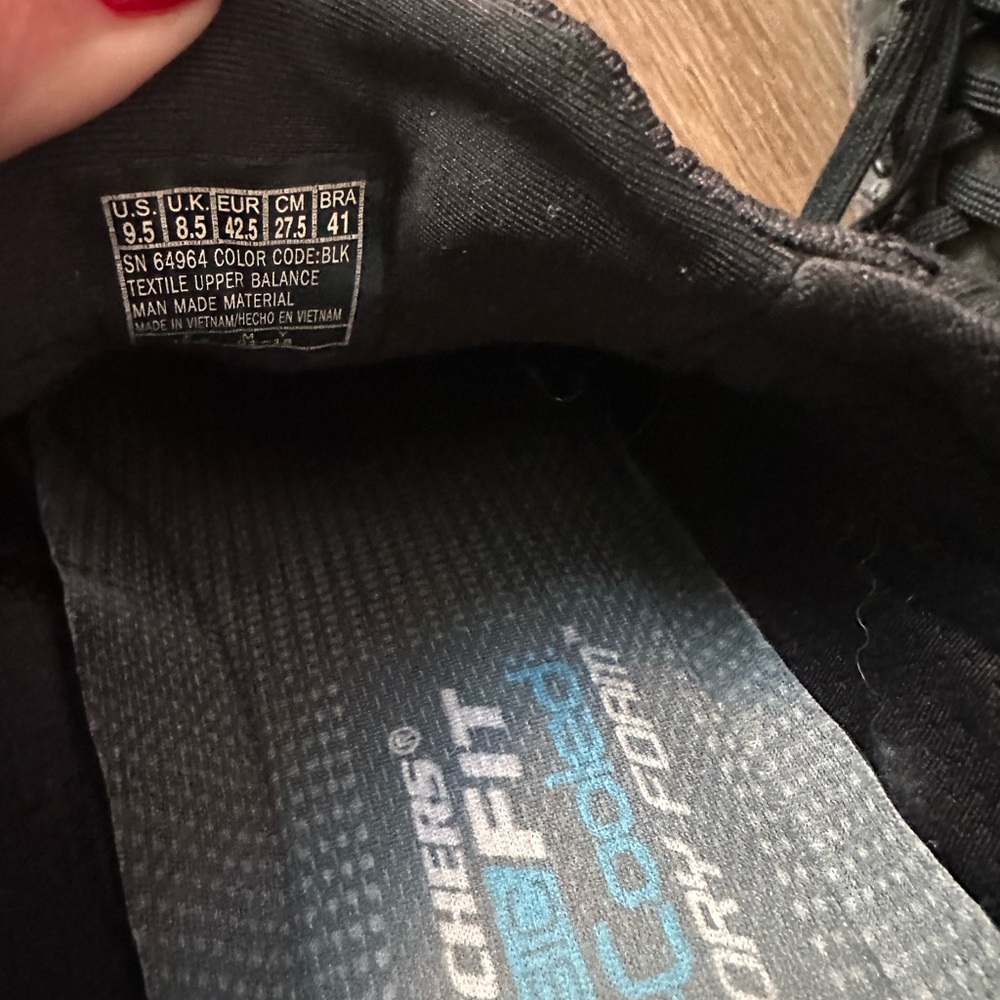 Skechers Black and Gray Men's Sneakers - Picture 5 of 5